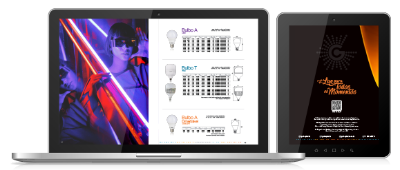 Imagem que mostra um notebook com o site da galaxyled em visualização na tela